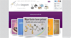 Desktop Screenshot of cyberimport.dk