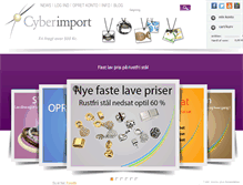 Tablet Screenshot of cyberimport.dk